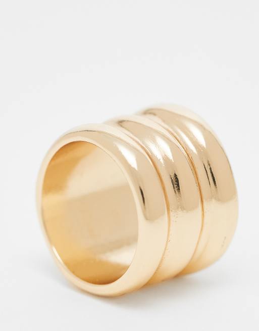 Reclaimed Vintage Wrap Ring In Gold