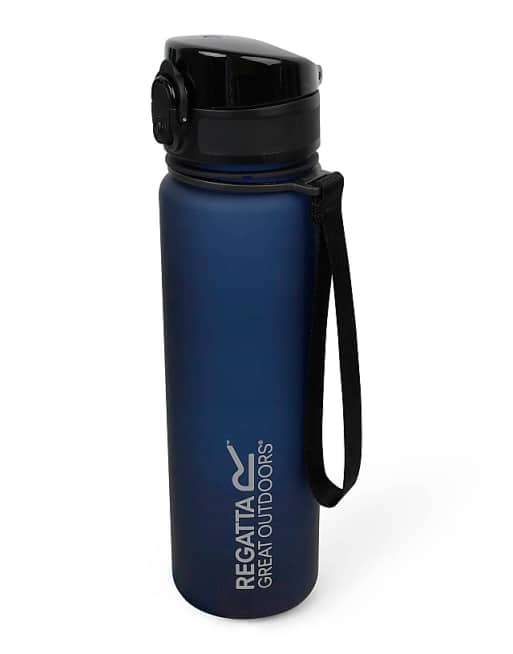 Regatta 0.6 litre tritan flip lid bottle in blue