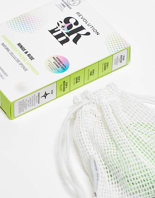 Revolution Skin Cellulose Facial Sponges X10