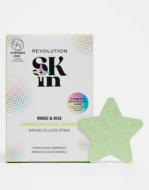 Revolution Skin Cellulose Facial Sponges x10