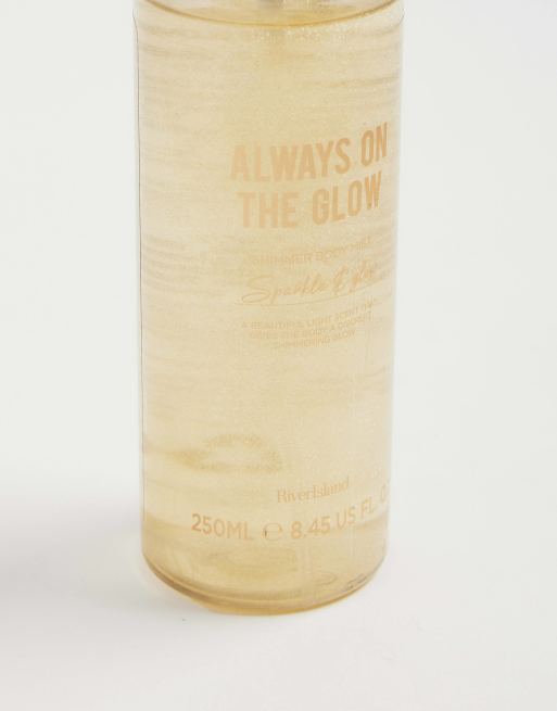 River Island Cream Always On The Glow Shimmer Body Mist In No Colour