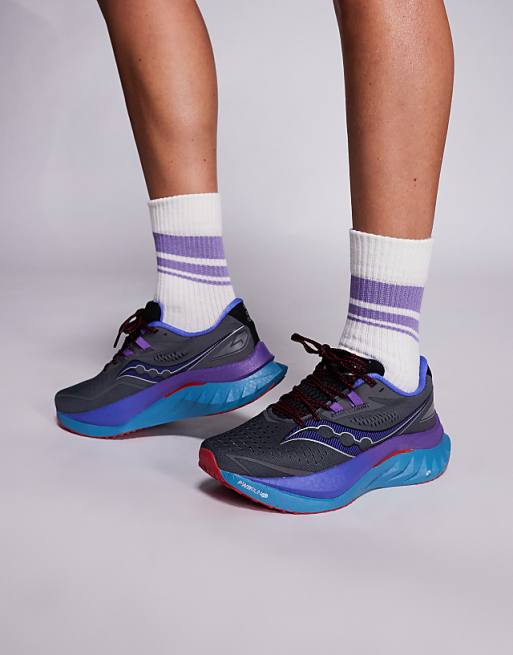 Saucony Endorphin Speed 4 fast & light running trainers in shadow