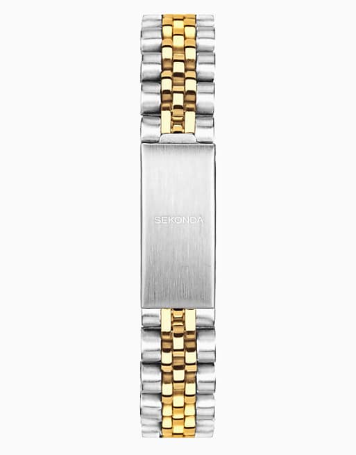Sekonda Francis 26mm Round Two Tone Watch In Silver