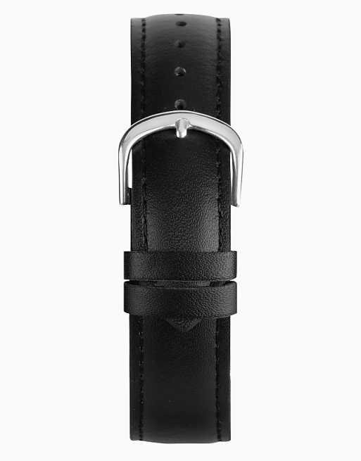 Sekonda Sekonda Evans 38mm Round Silver Watch In Black