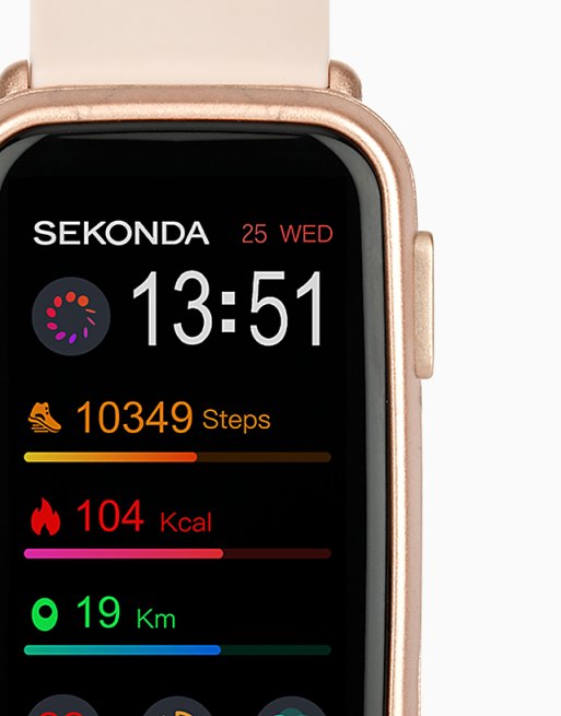 Sekonda Track Unisex 26mm Smartwatch Watch In Pink