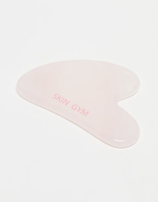 Skin Gym Facial Workout Kit: Rose Quartz Gua Sha & Signature Facial Oil