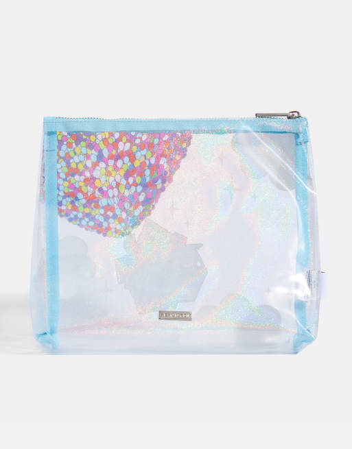Skinnydip Disney Up Balloon House Wash Bag In Holographic