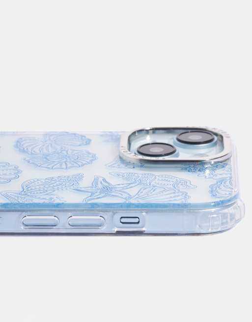 Skinnydip London Blue Shells Iphone Case In Blue