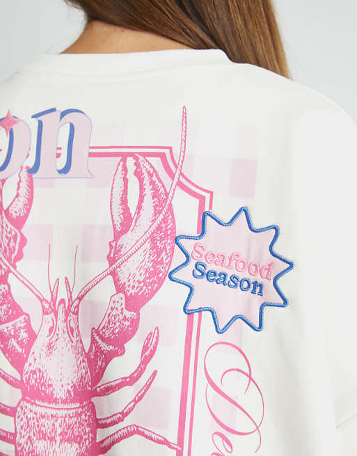Skinnydip London Bon Appetit Sweatshirt In White