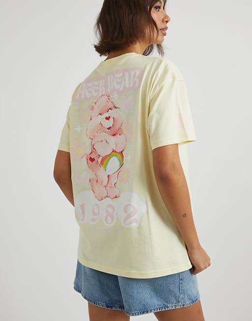 Skinnydip London Care Bears Cheer Bear T-shirt In Yellow