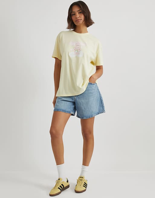 Skinnydip London Care Bears Cheer Bear T-shirt In Yellow