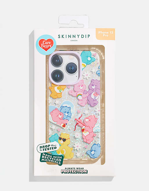Skinnydip london care bears glitter shock iphone case in multi