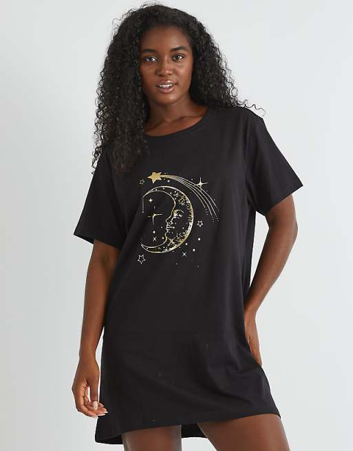 Skinnydip london celestial night dress in black