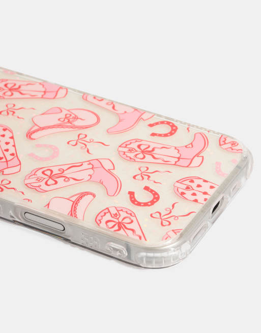 Skinnydip London Coquette Cowgirl Shock Iphone Case In Pink