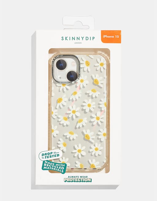 Skinnydip london cute daisy shock iphone case in white