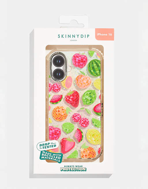 Skinnydip london disco fruit salad shock iphone case in pink