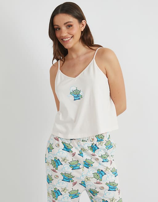 Skinnydip London Disney Aliens Cami &trouser Pyjama Set In Pink