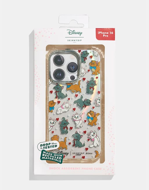 Skinnydip london disney aristocats ditsy heart iphone case in brown