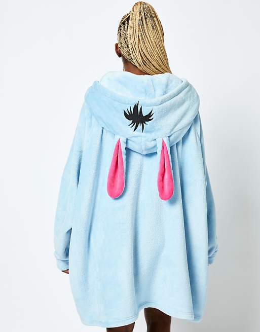 Skinnydip London Disney Eeyore Blanket Hoodie In Blue