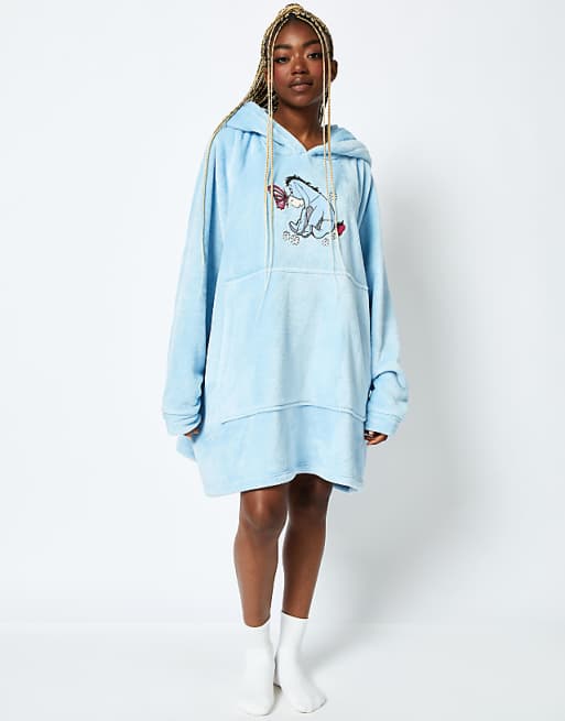Skinnydip London Disney Eeyore Blanket Hoodie In Blue