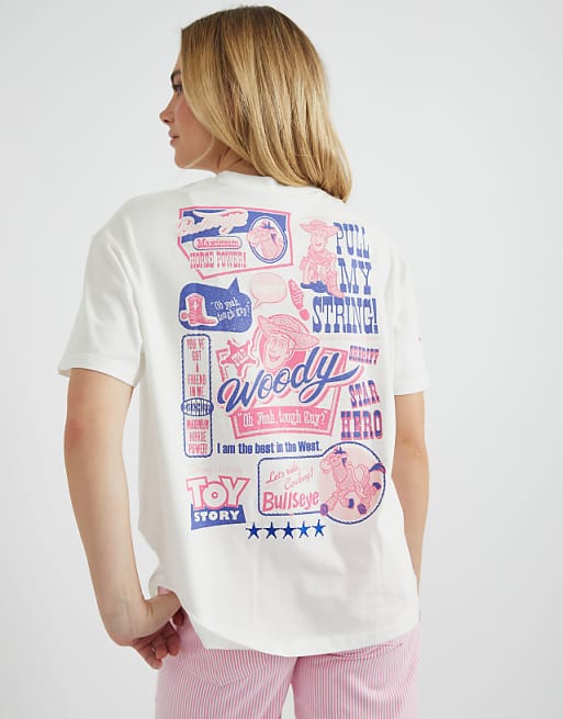 Skinnydip london disney toy story poster t-shirt in white