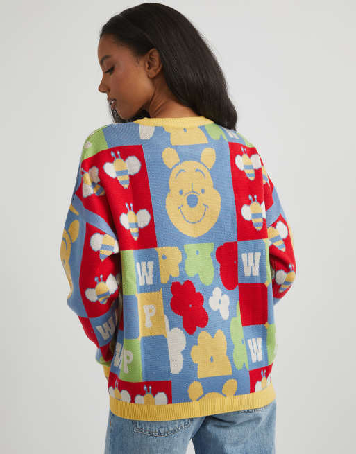 Skinnydip London Disney Winnie The Pooh Knitted Jumper In Yellow