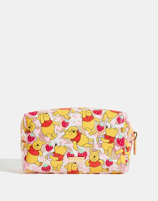 Skinnydip london disney winnie the pooh strawberry makeup bag in multi