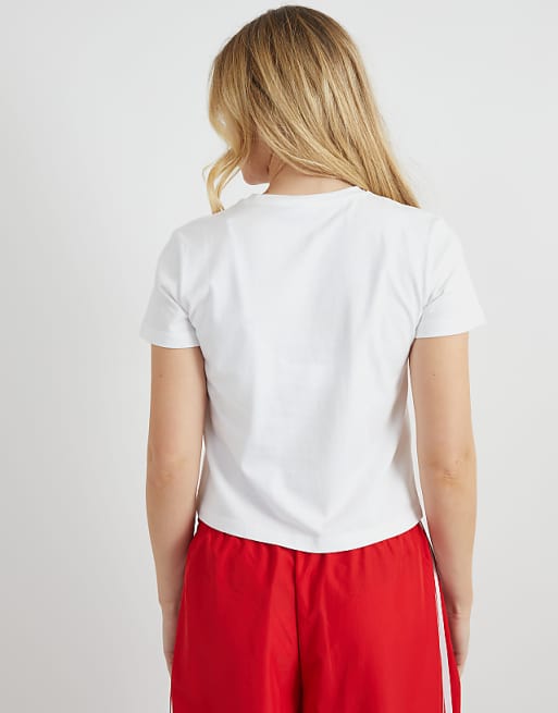 Skinnydip London Don't Be A Sour Cherry Baby Tee In White