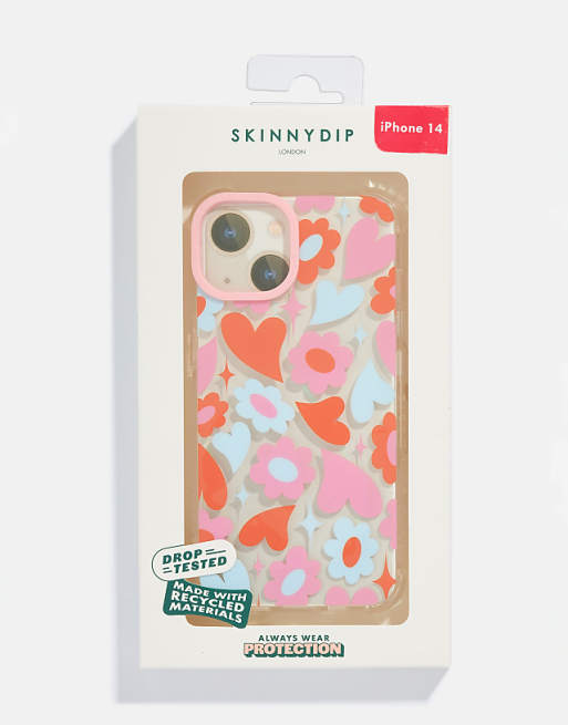 Skinnydip London Groovy Flower Heart Shock IPhone Case