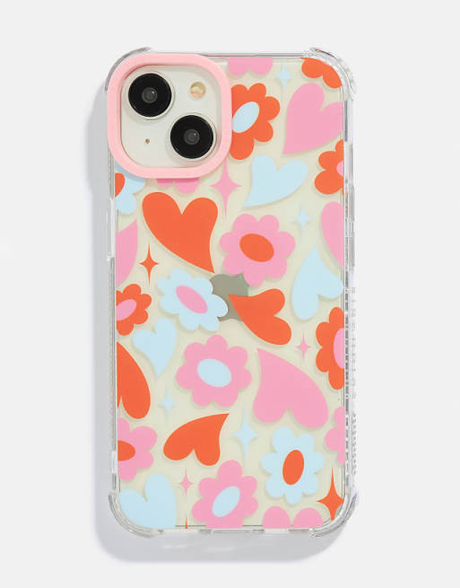 Skinnydip London Groovy Flower Heart Shock iPhone Case