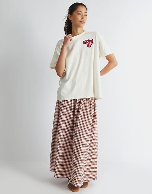 Skinnydip London Grow Up Vegetable T-shirt In White
