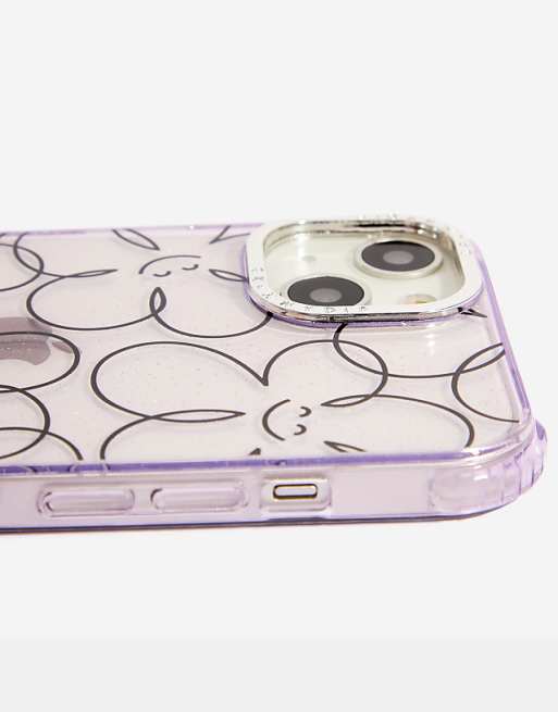 Skinnydip London Happy Flower Line Shock IPhone Case