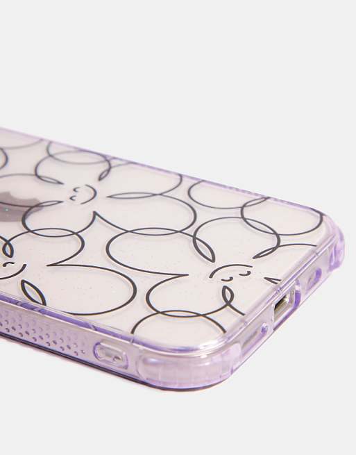 Skinnydip London Happy Flower Line Shock IPhone Case