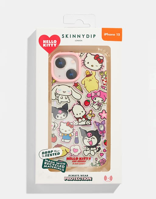 Skinnydip london hello kitty and friends sticker iphone case in multi