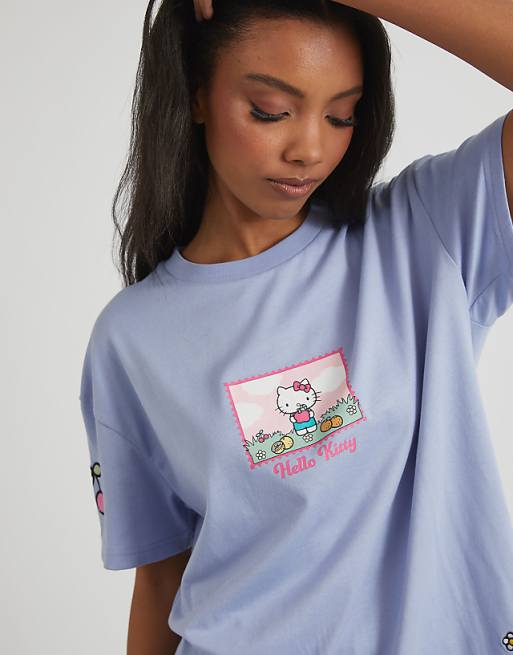 Skinnydip London Hello Kitty Fresh & Delicious T-shirt In Purple