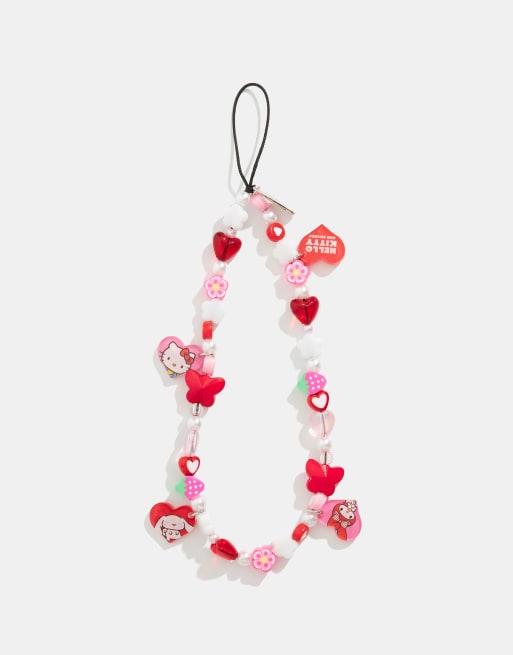 Skinnydip London Hello Kitty & Friends Beaded Strap In Red