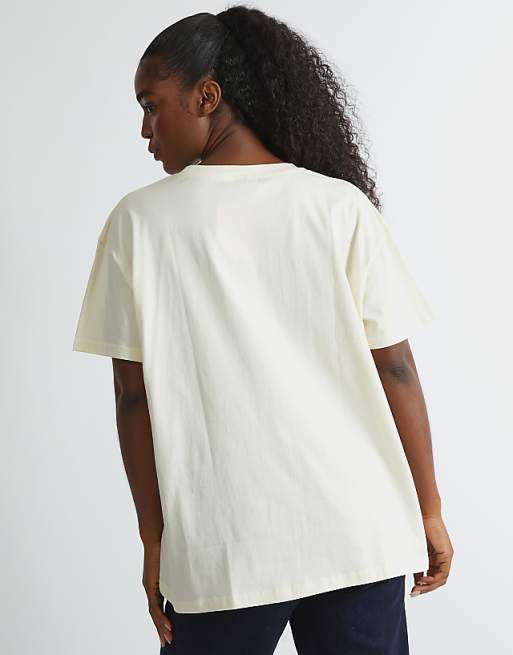 Skinnydip London I Dont Care T-shirt In Ecru