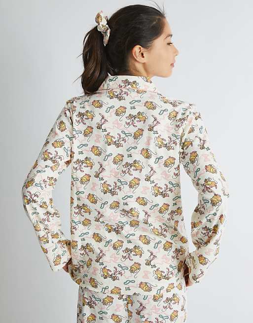 Skinnydip London Jaq & Gus Pyjama Set In Ecru In White