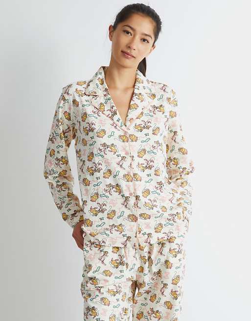 Skinnydip London Jaq & Gus Pyjama Set In Ecru In White