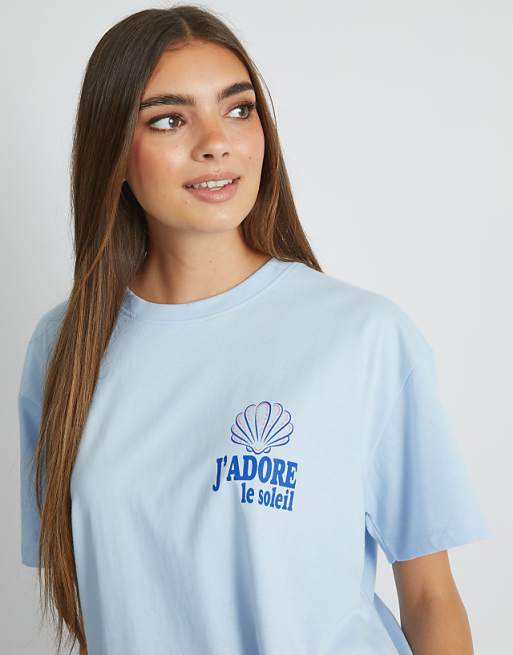 Skinnydip London La Mer T-shirt In Blue