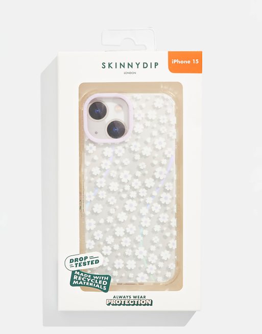 Skinnydip London Lilac Holo Daisy Shock IPhone Case