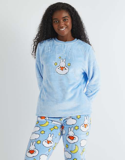Skinnydip london miffy cloud fleece pyjama set in blue