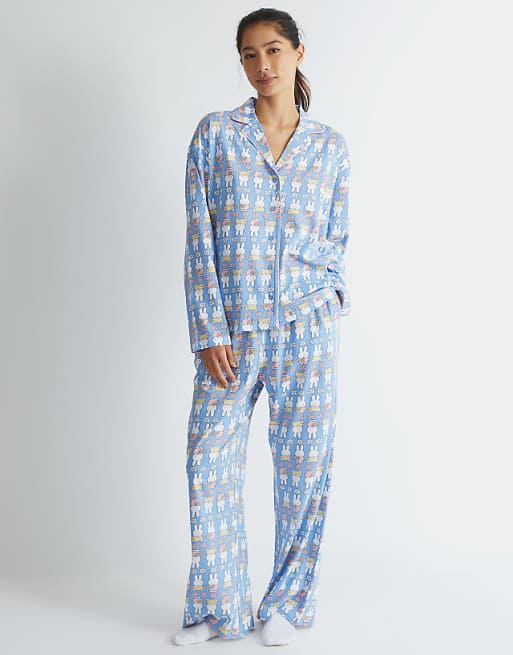 Skinnydip london miffy flower pyjama set in blue