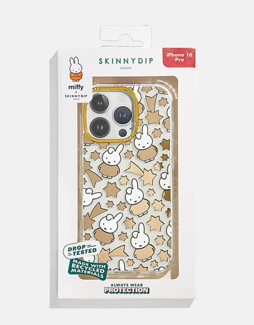 Skinnydip london miffy gold celestial case in gold