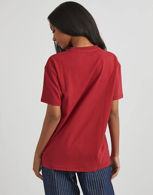 Skinnydip London Mind Your Own Vibe T-shirt In Red