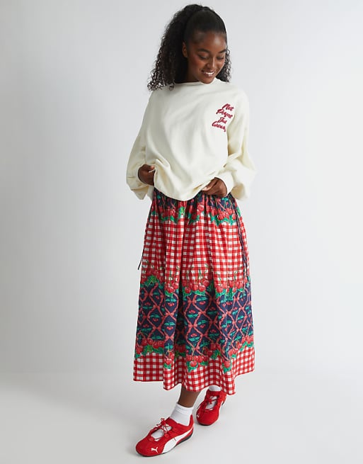 Skinnydip London Not Perfect Just Growing Sweatshirt In White