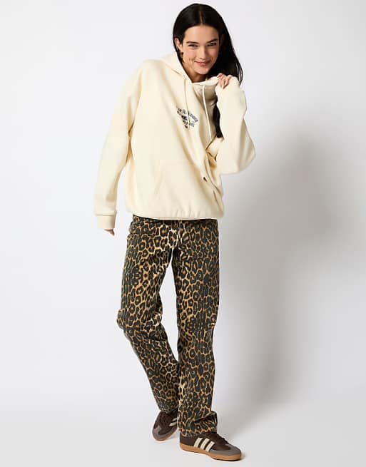 Skinnydip London Out Of Your League Pickleball Hoodie In Ecru