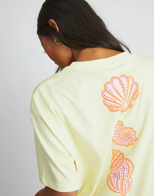 Skinnydip London Oyster Bay T-shirt In Yellow In Yellow