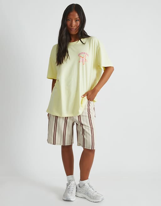 Skinnydip London Oyster Bay T-shirt In Yellow In Yellow