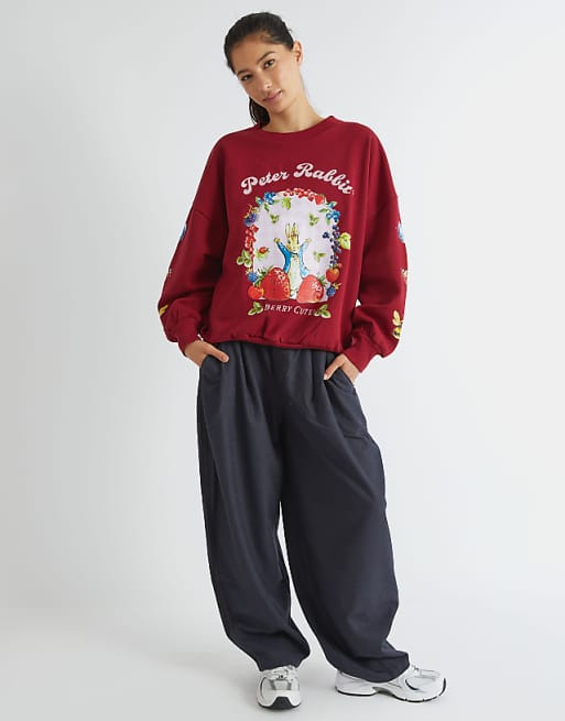 Skinnydip London Peter Rabbit Berry Cute Sweatshirt In Red